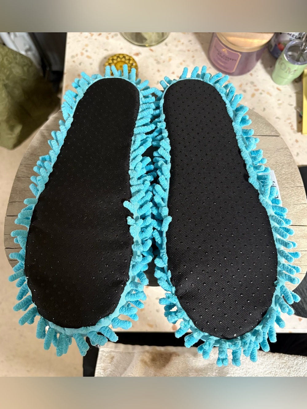 Aunt Deloris House Slippers by Two Left Feet "Ready To Flamingle" style,Size 7/9 - Picture 10 of 17
